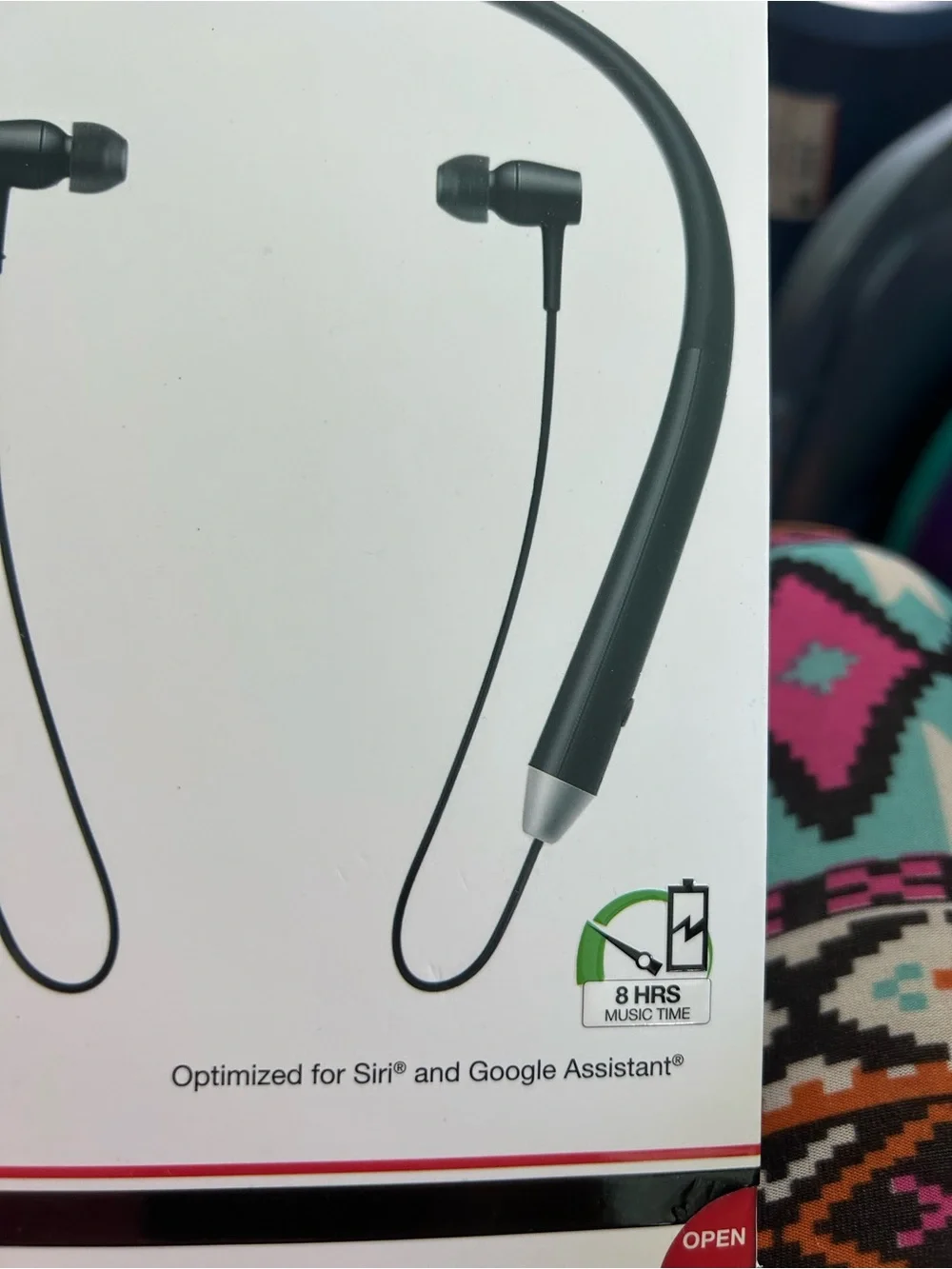 Black Wireless Neckband Headset - Bluetooth